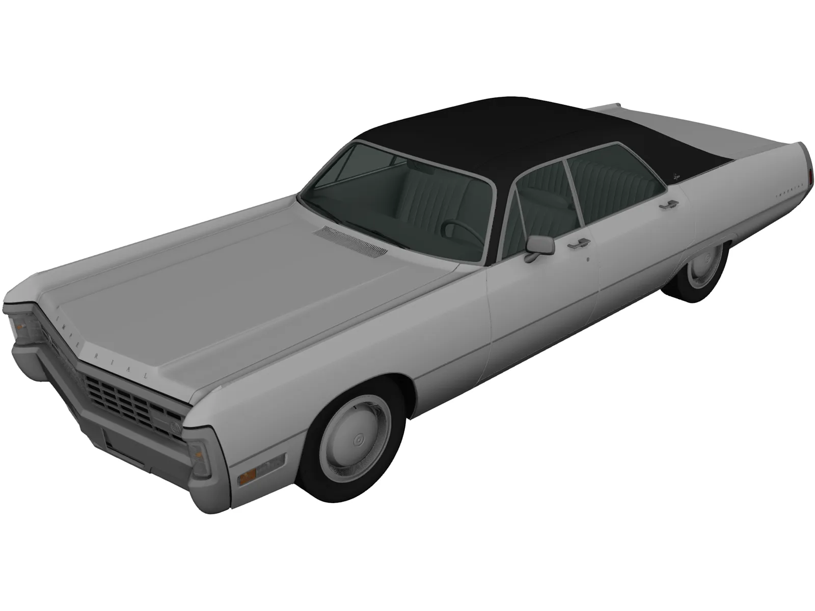 Chrysler Imperial (1971) 3D Model main preview