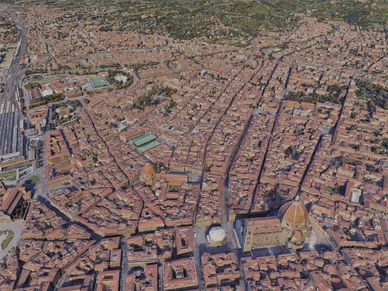 Florence City, Italy (2019) 3D Model main preview