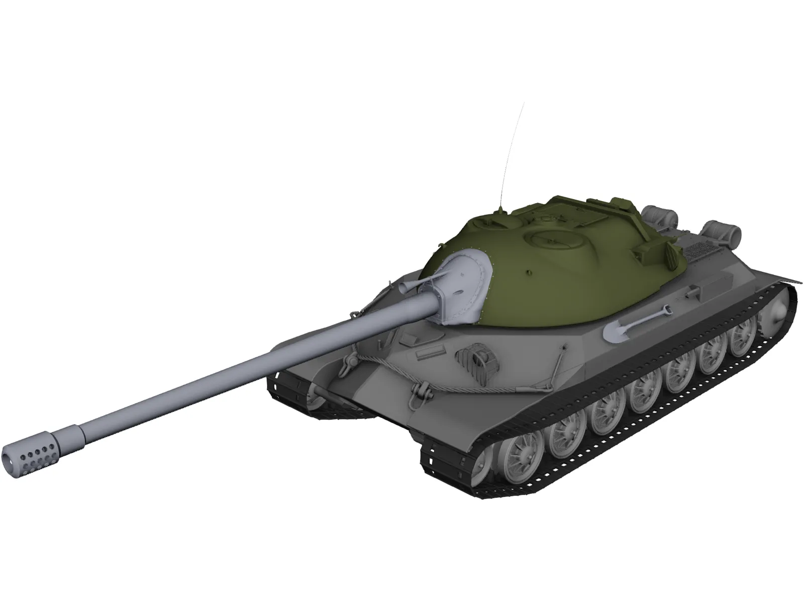 IS-7 3D Model main preview