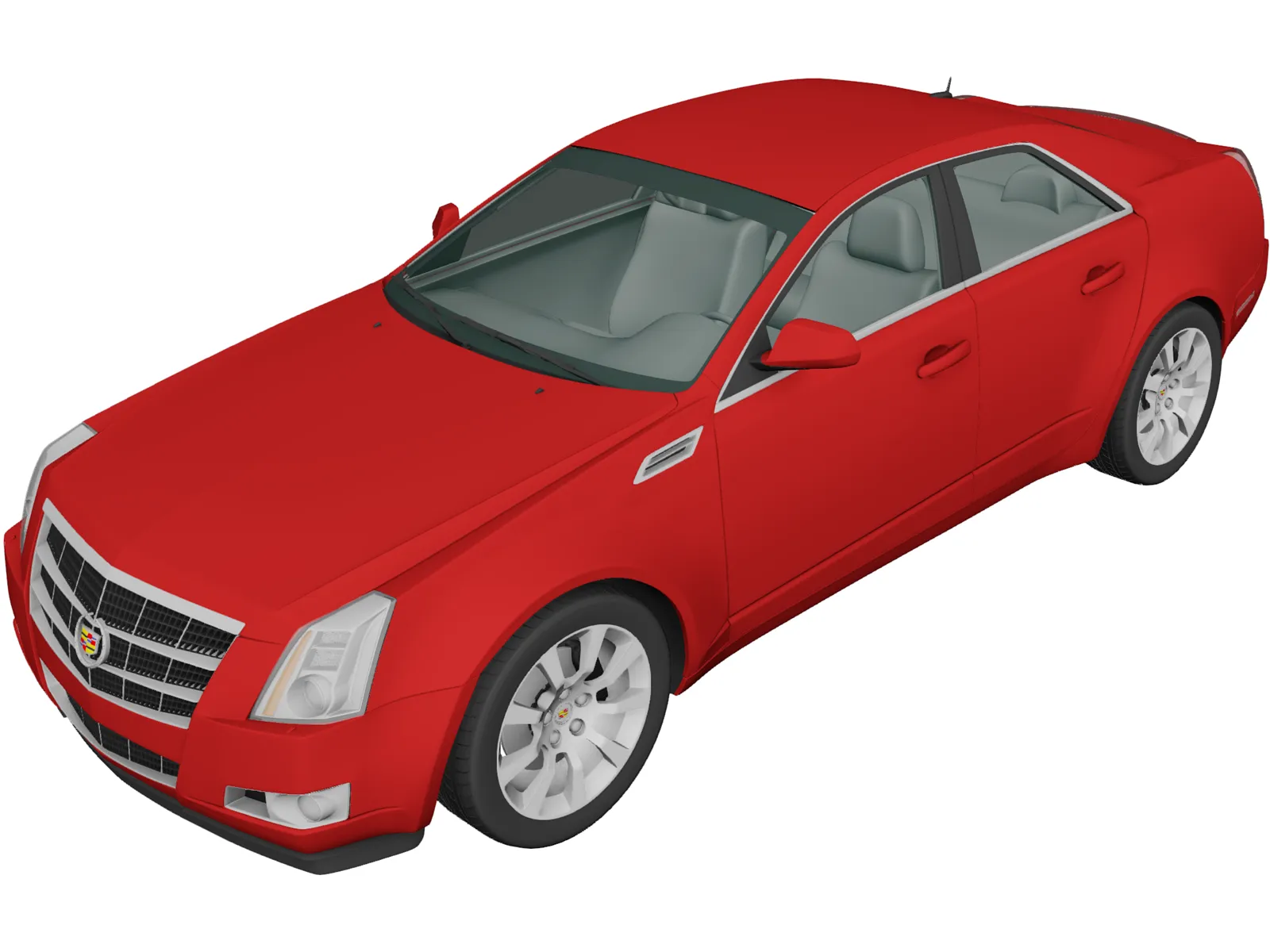 Cadillac CTS Sedan (2007) 3D Model main preview