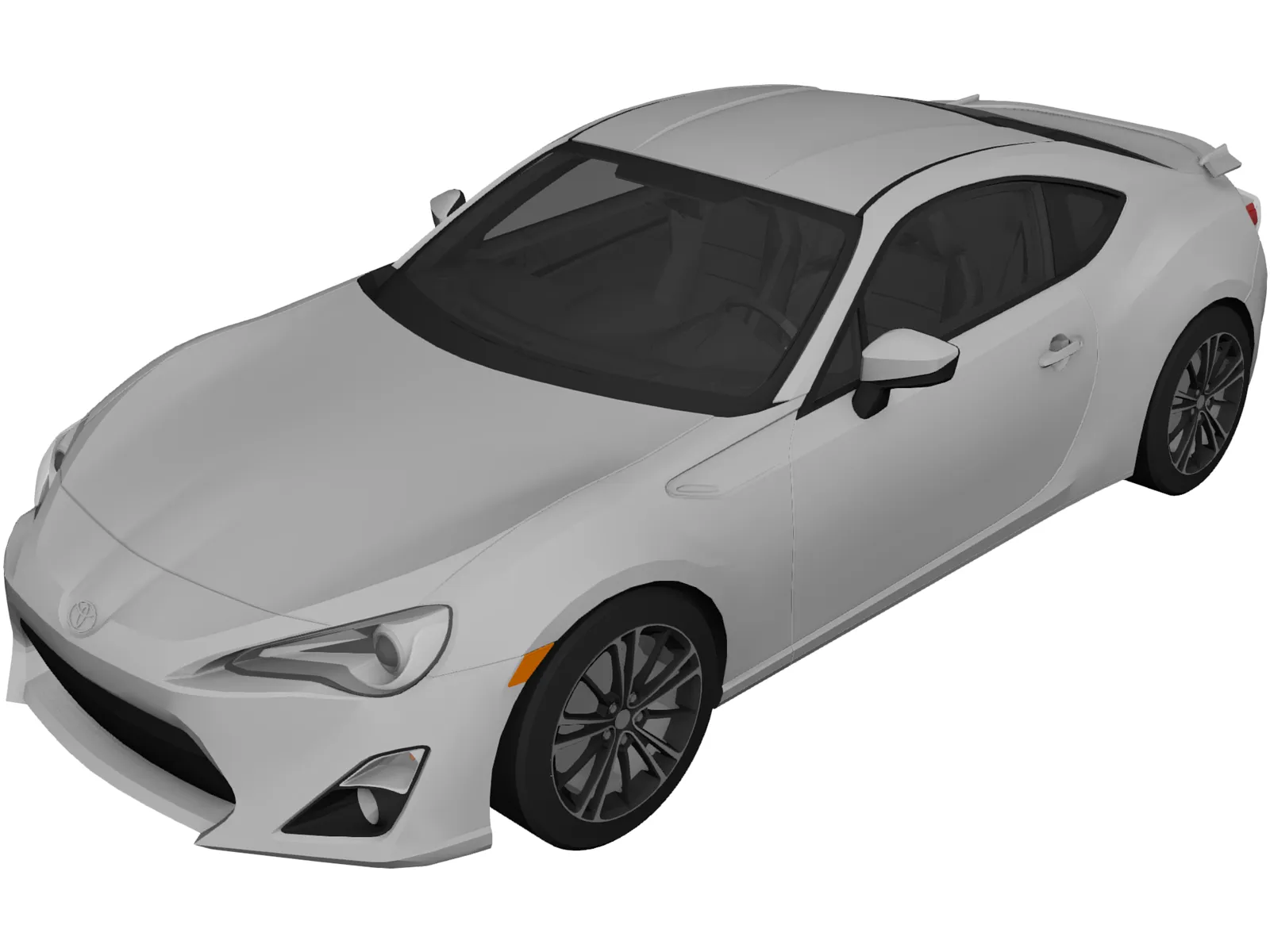 Toyota GT86 (2013) 3D Model main preview