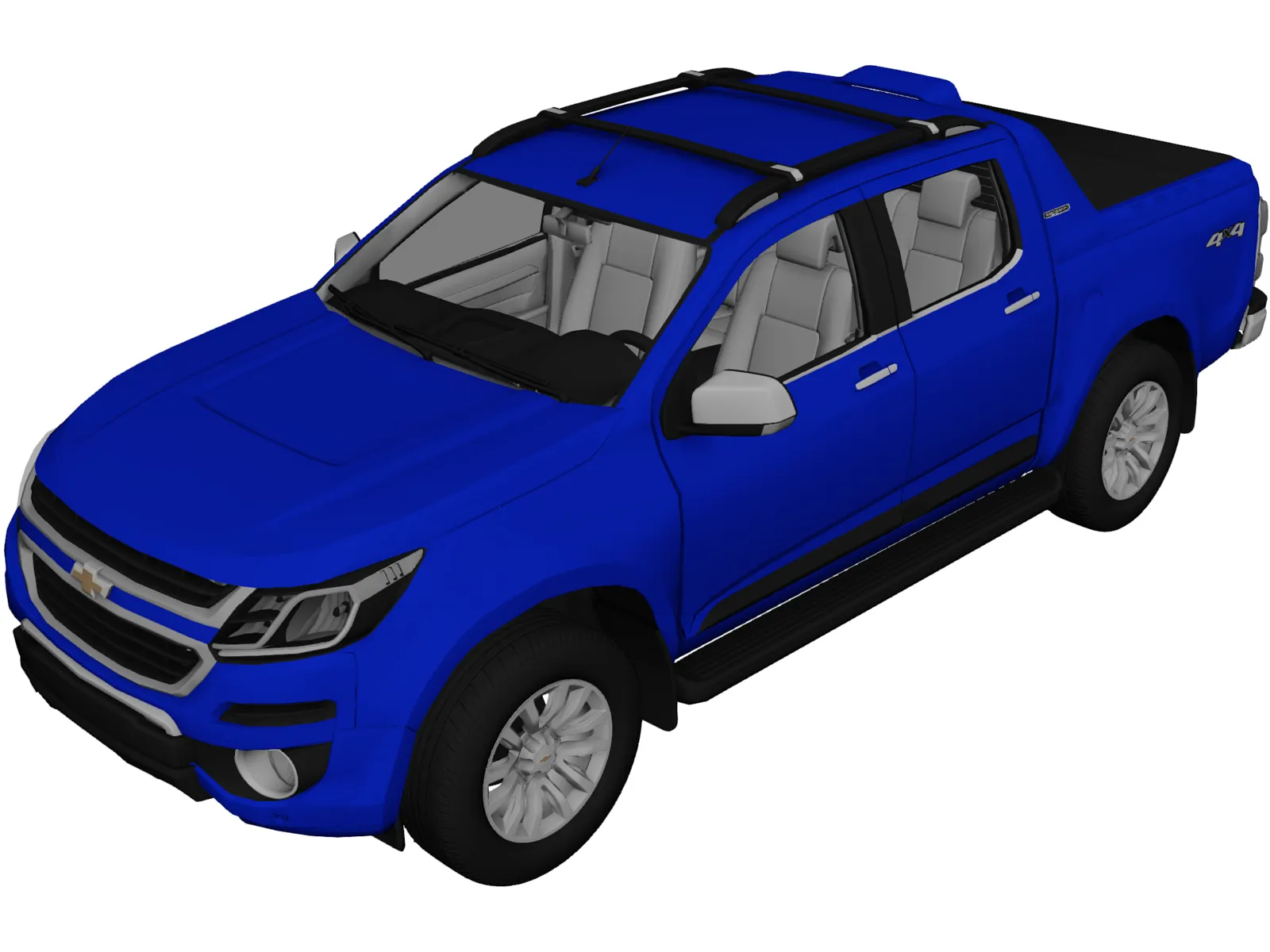 Chevrolet S10 High Country (2018) 3D Model main preview