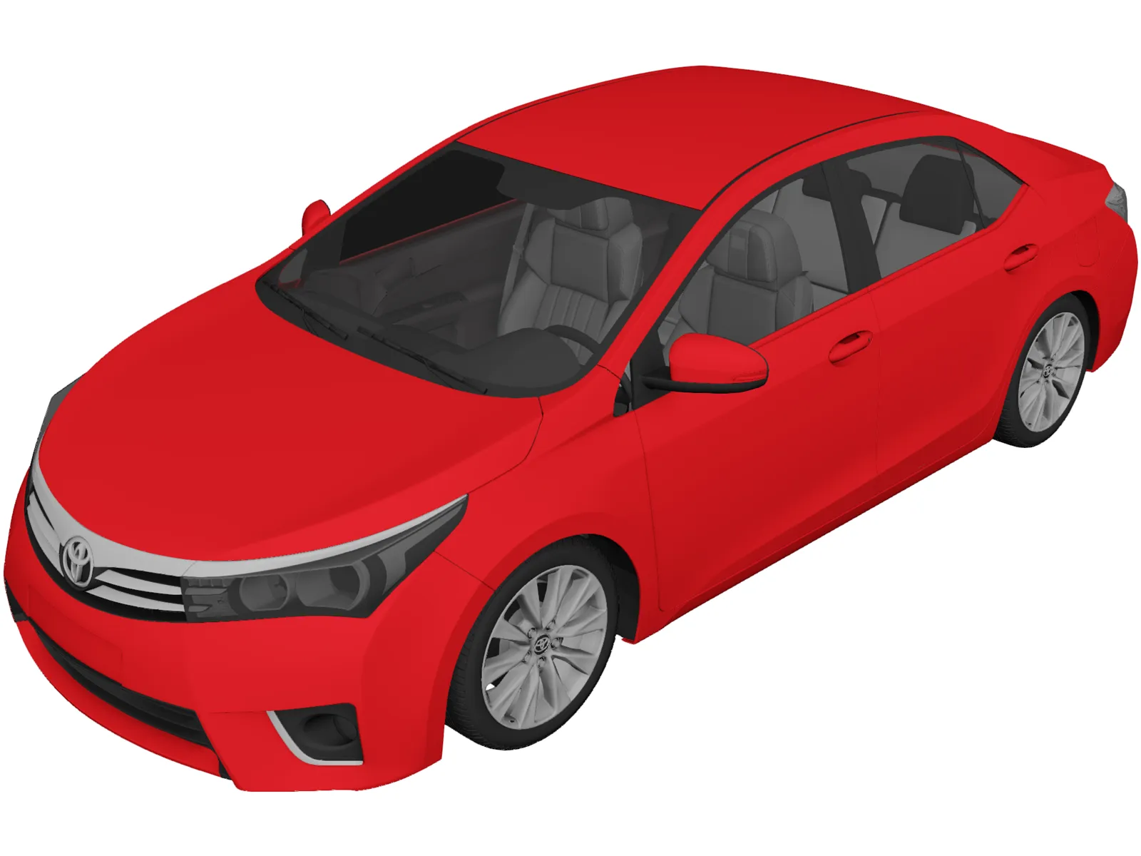 Toyota Corolla (2016) 3D Model main preview