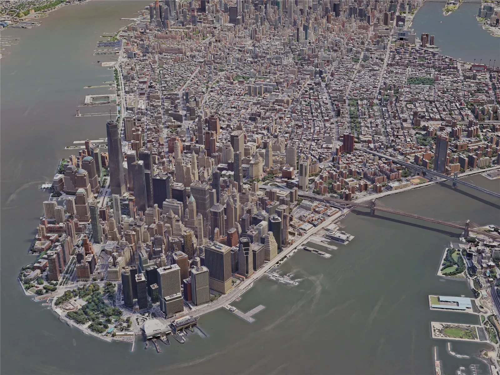 New York City, Manhattan, USA (2019) 3D Model main preview
