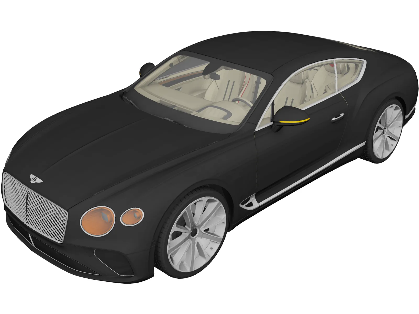 Bentley Continental GT (2019) 3D Model main preview