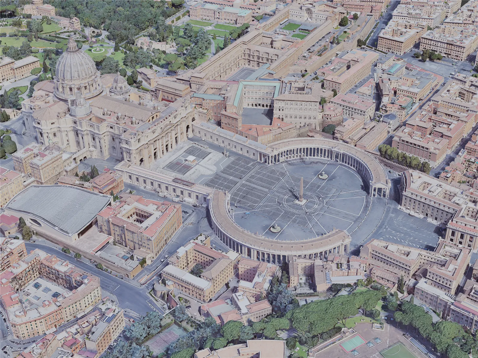 Vatican City, Rome, Italy (2019) 3D Model main preview