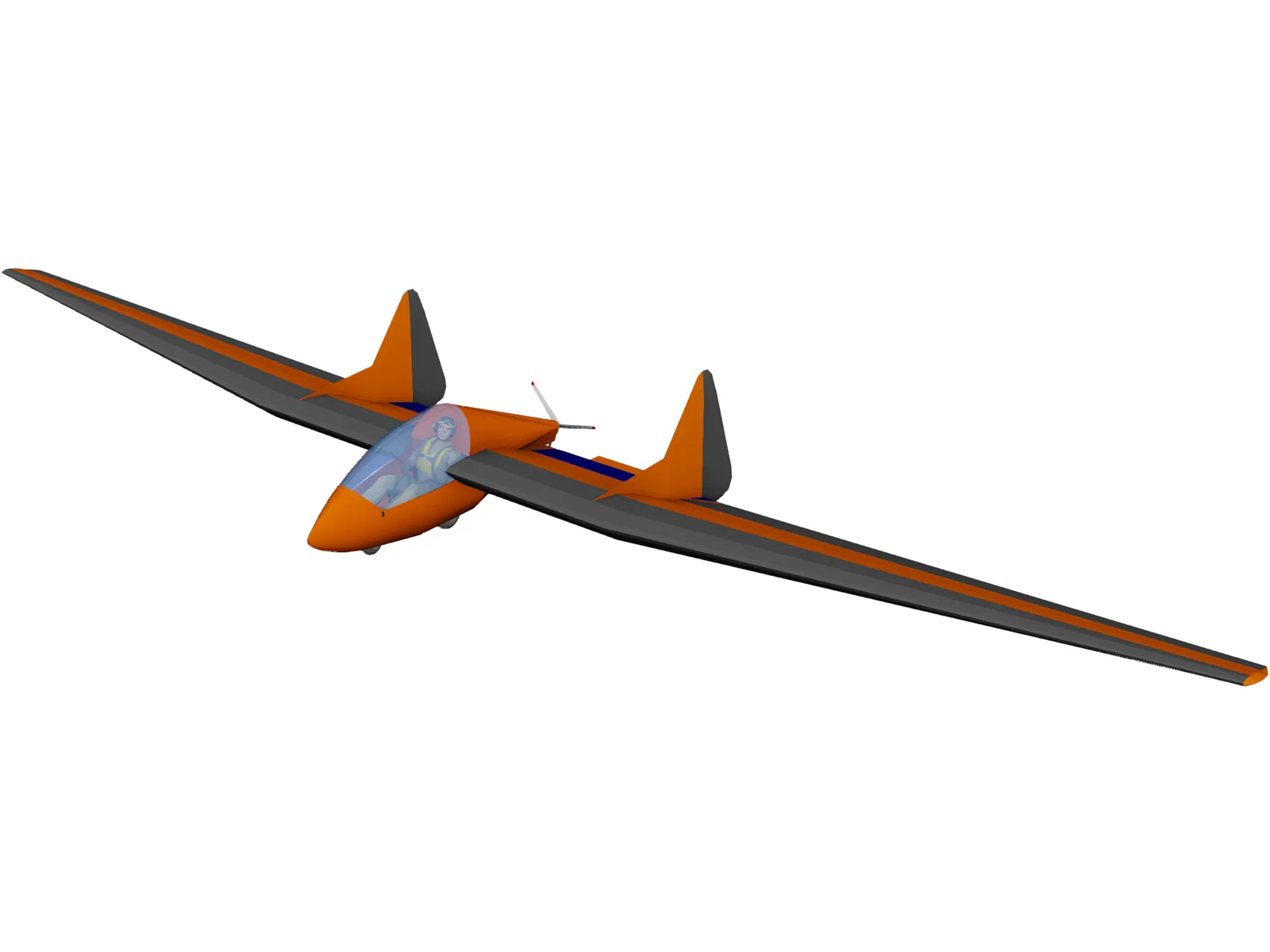Fauvel AV-361 3D Model main preview