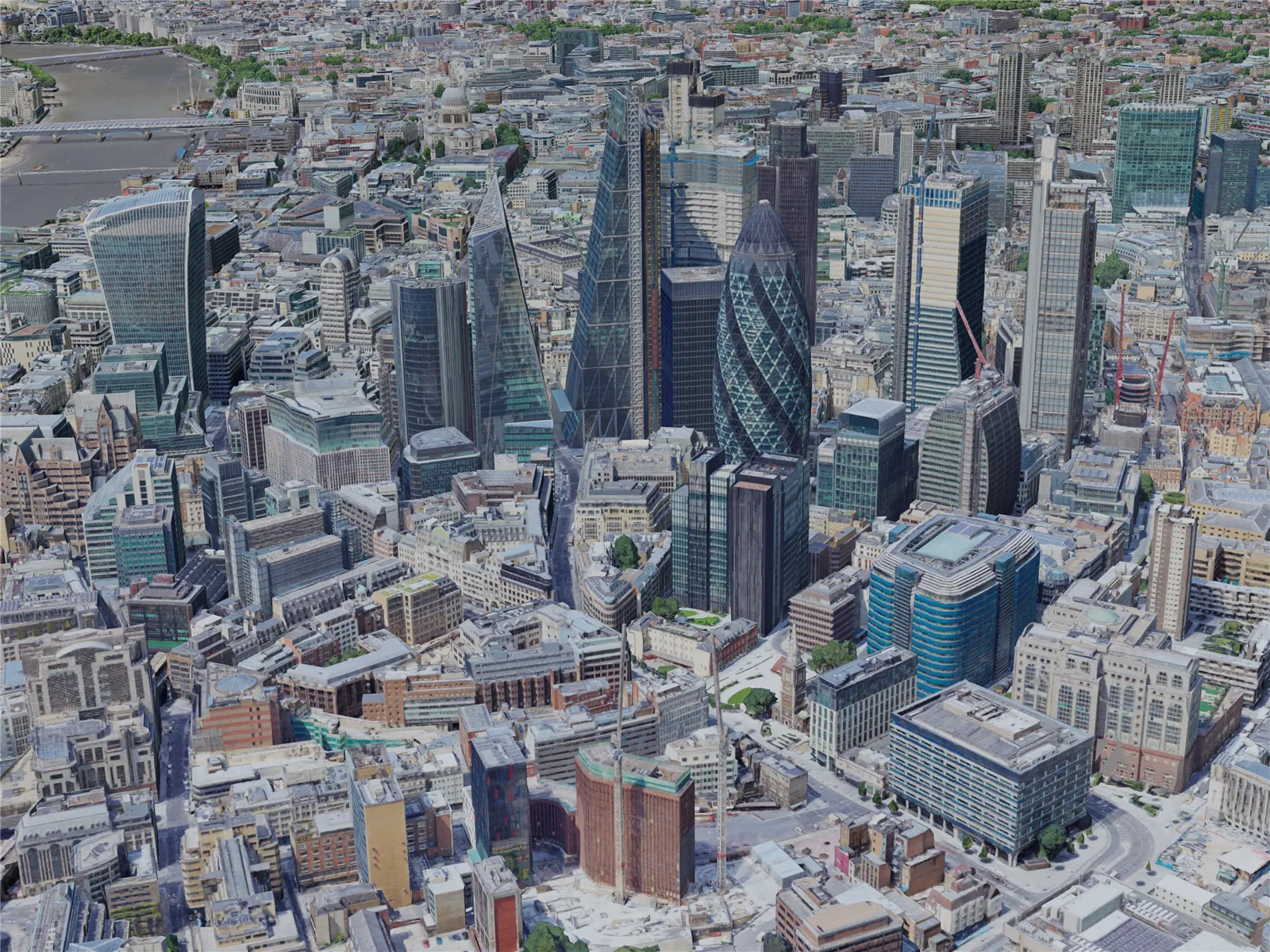 London City, UK (2019) 3D Model main preview