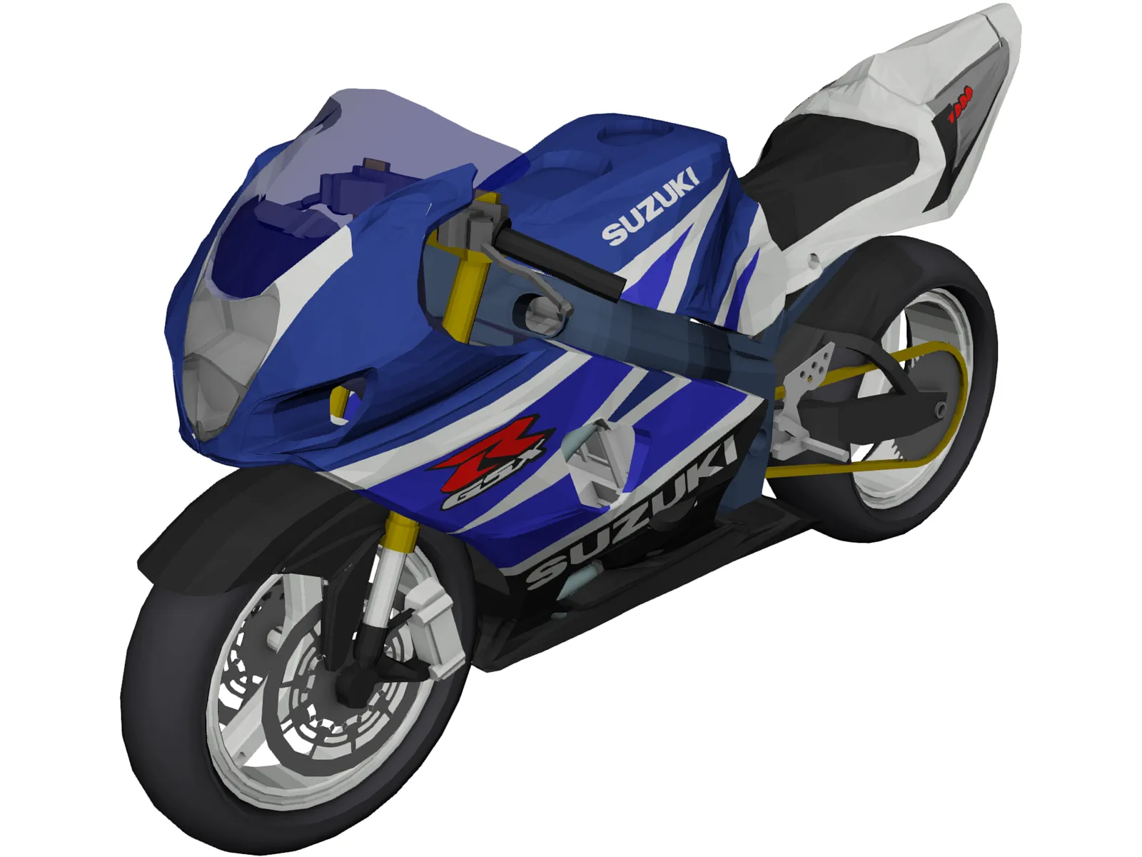 Suzuki GSX-R 1000 (2003) 3D Model main preview