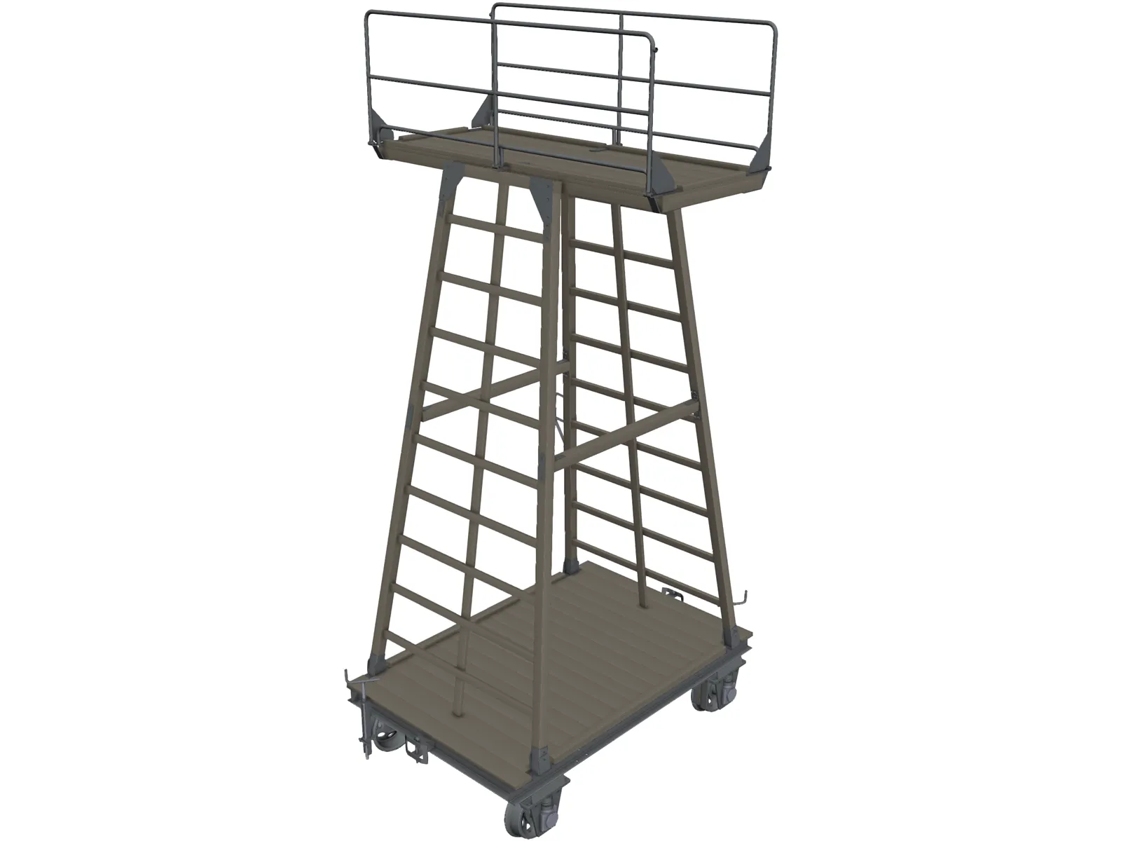 Tower Car 3D Model main preview
