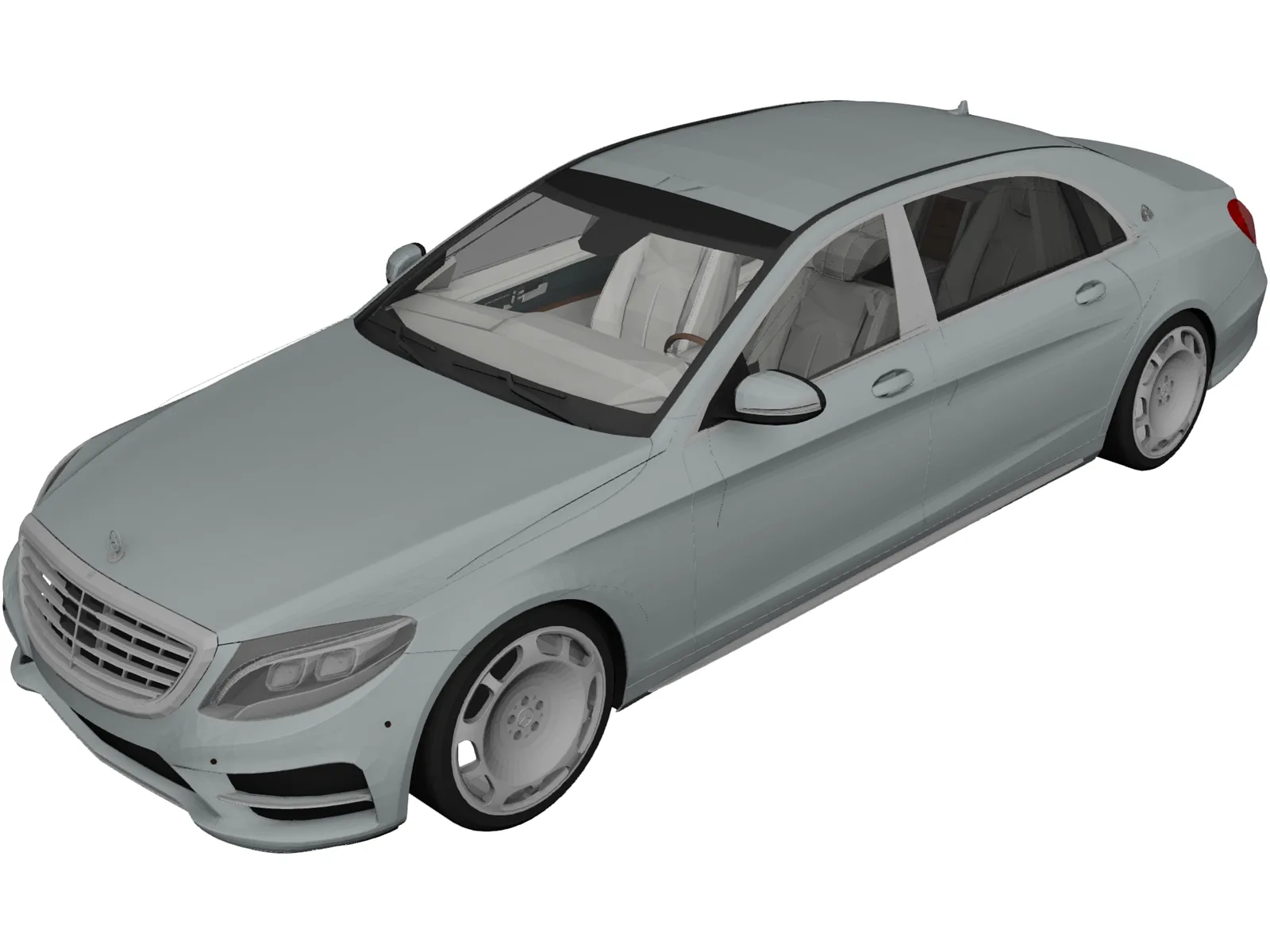 Mercedes-Maybach (2019) 3D Model main preview