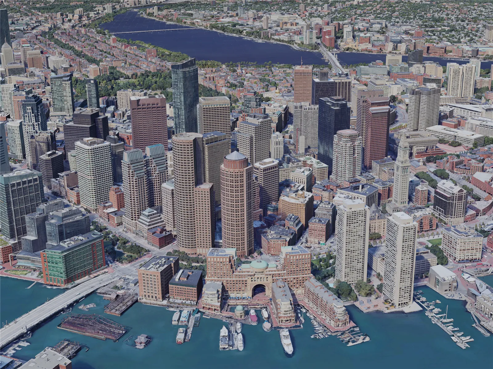 Boston City, MA, USA (2019) 3D Model main preview
