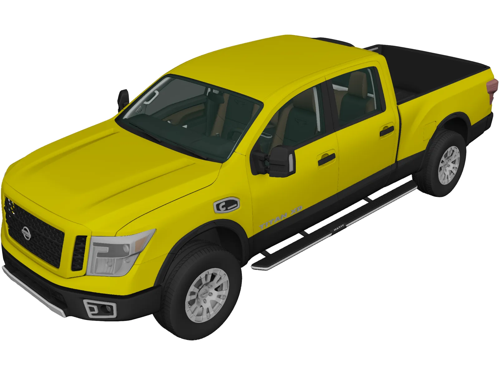Nissan Titan XD Crew Cab (2016) 3D Model main preview