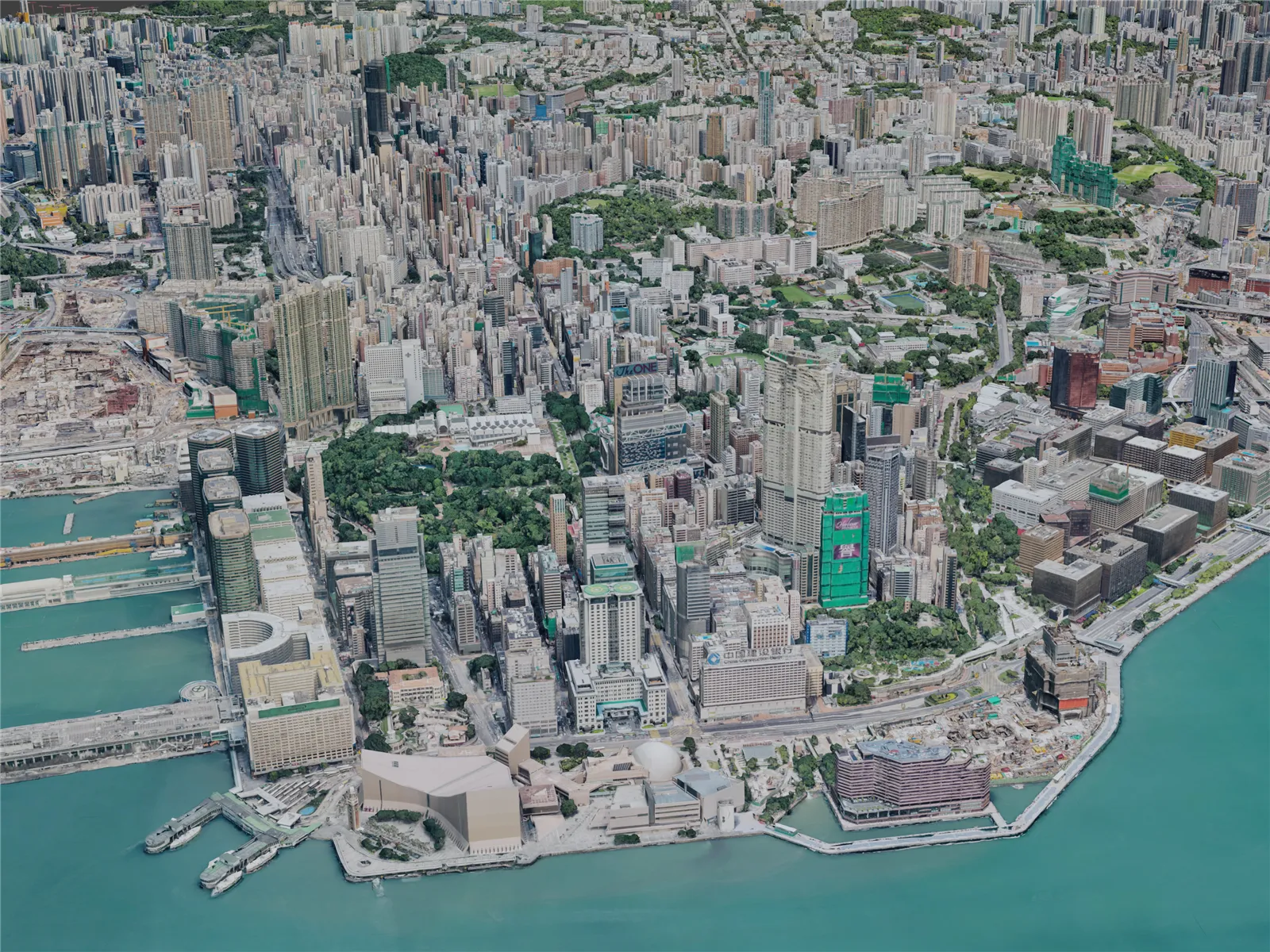Hong Kong City, China (2019) 3D Model main preview