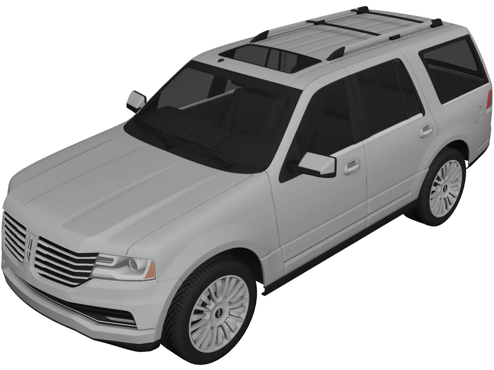 Lincoln Navigator (2015) 3D Model main preview