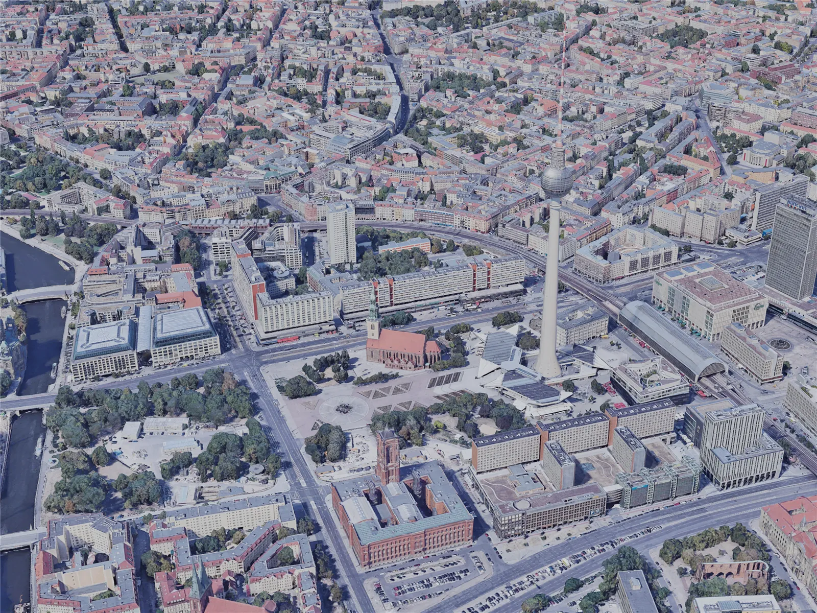 Berlin City, Germany (2019) 3D Model main preview