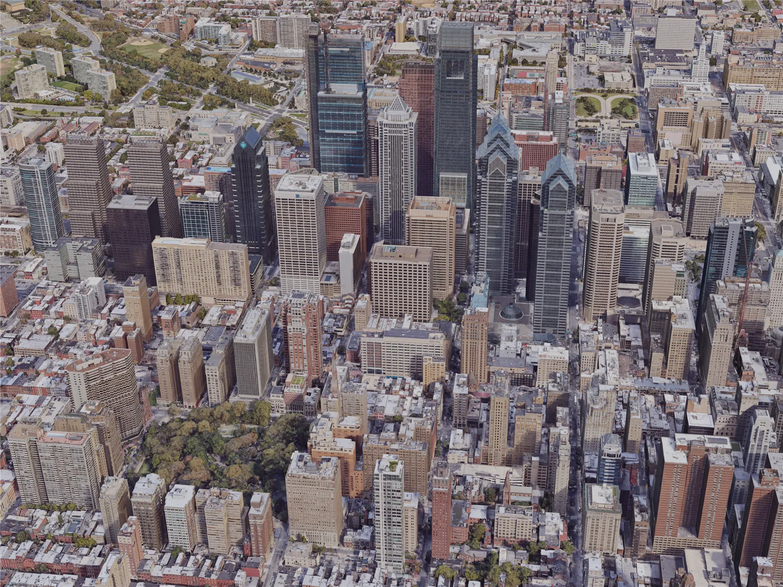 Philadelphia City, PA, USA (2019) 3D Model main preview