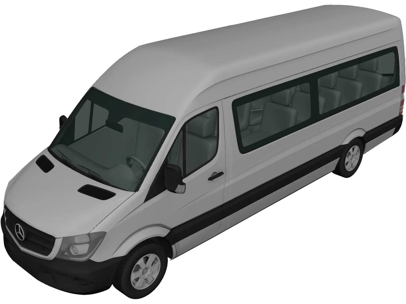 Mercedes-Benz Sprinter H2L3 (2013) 3D Model main preview