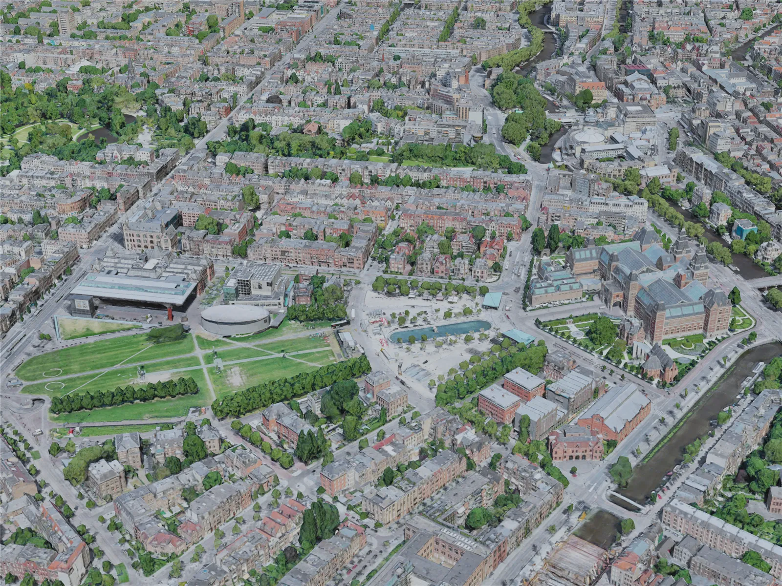 Amsterdam City, Netherlands (2019) 3D Model main preview