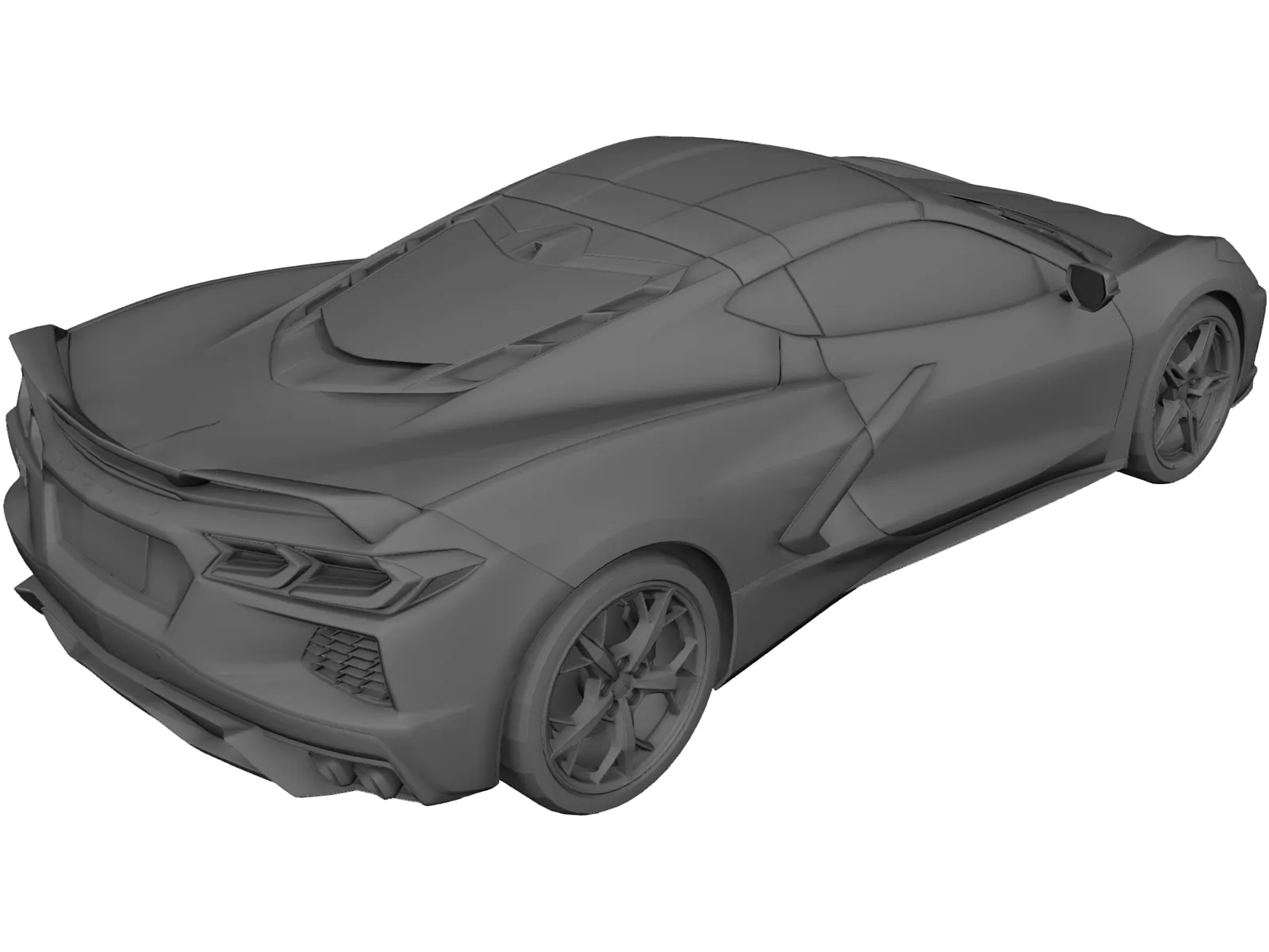 Chevrolet Corvette C8 (2019) 3D Model main preview