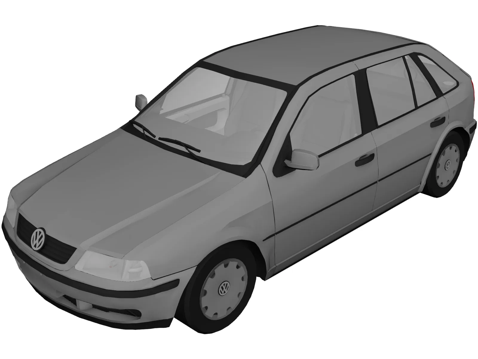 Volkswagen Gol G3 3D Model main preview