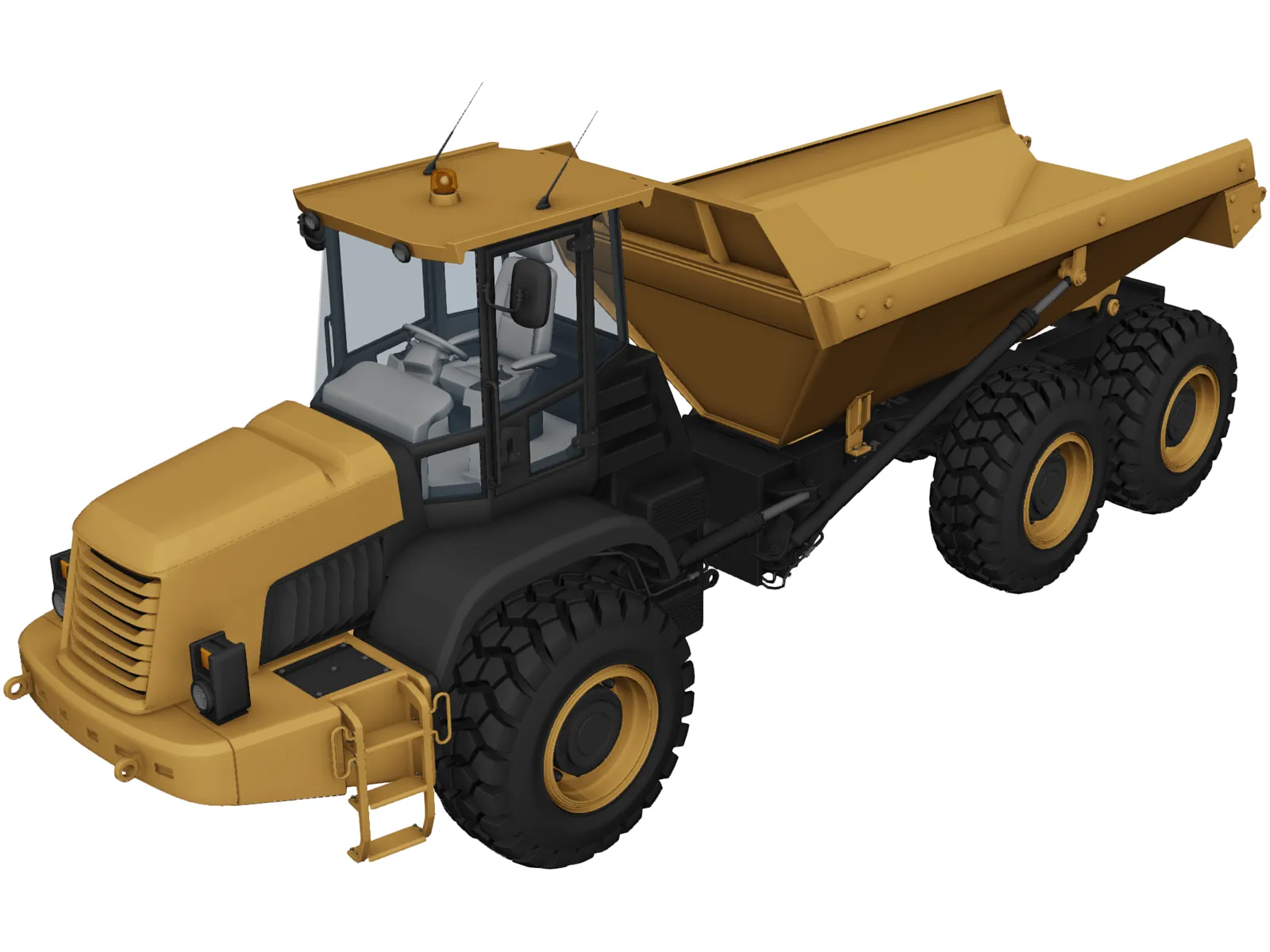 Dump Truck 3D Model main preview