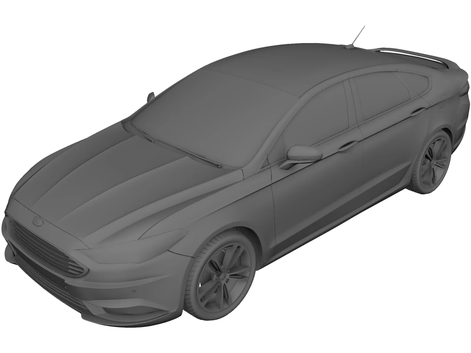 Ford Fusion Titanium (2018) 3D Model main preview