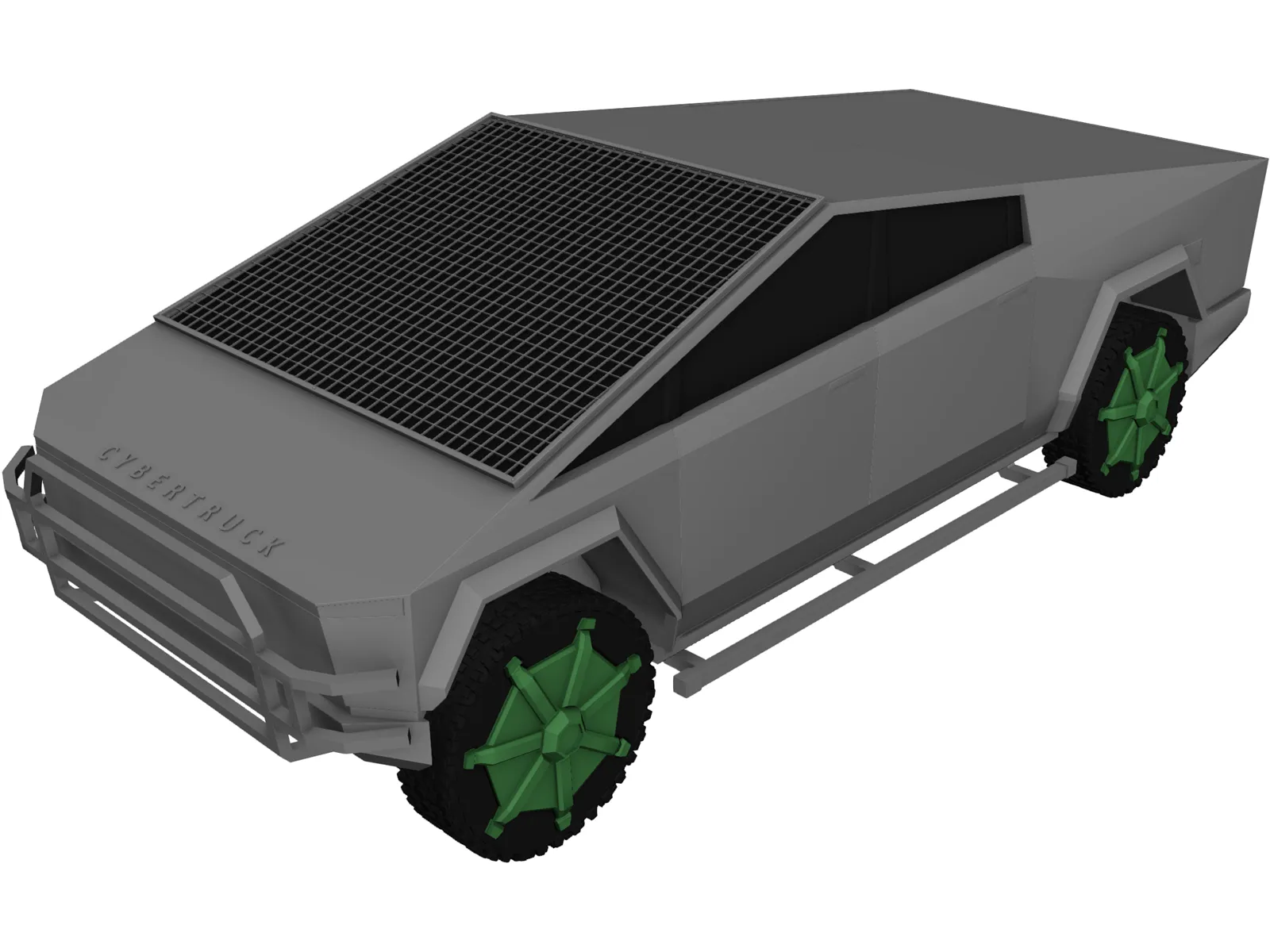 Tesla Cybertruck 3D Model main preview