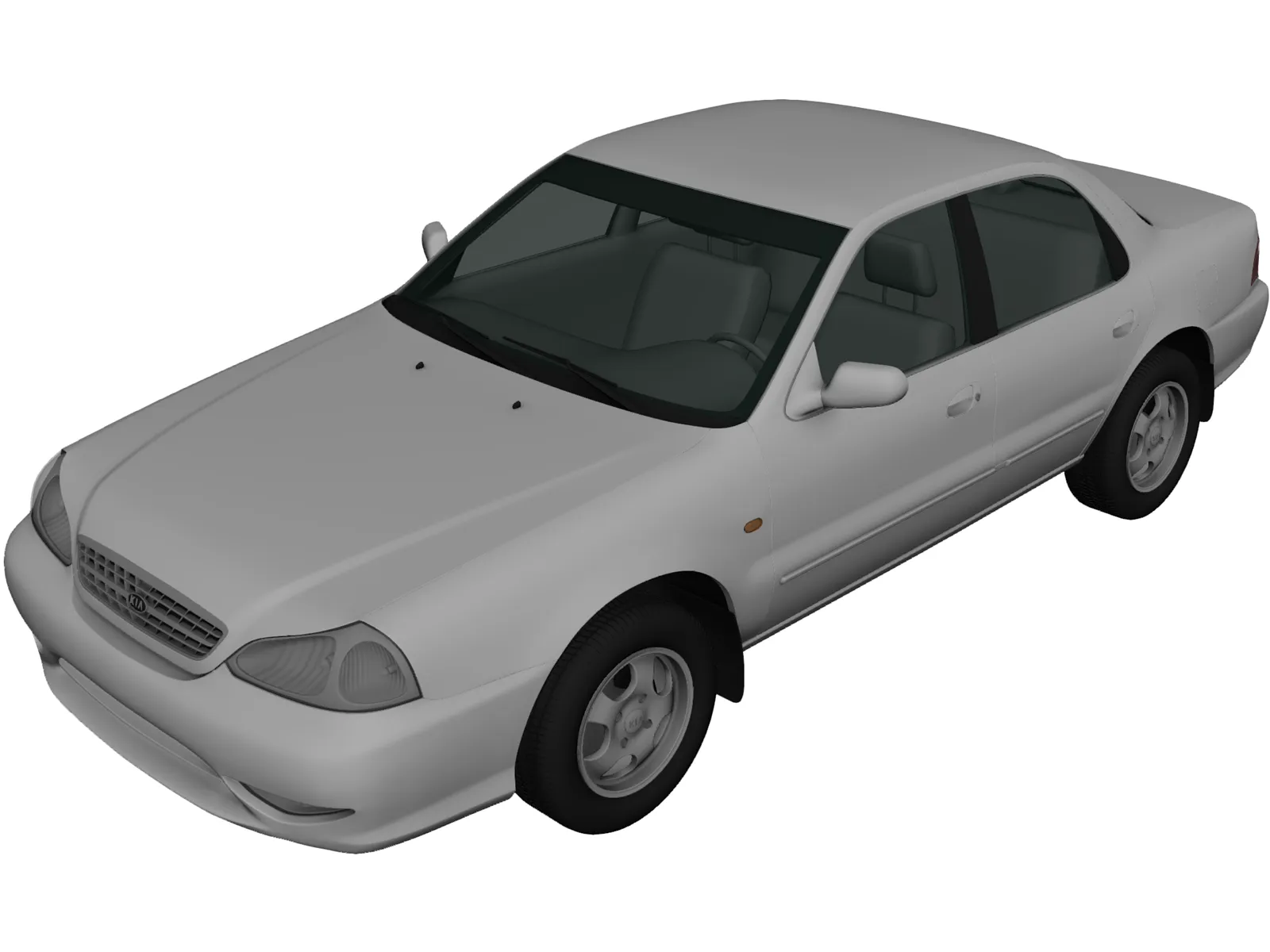 Kia Clarus (1998) 3D Model main preview