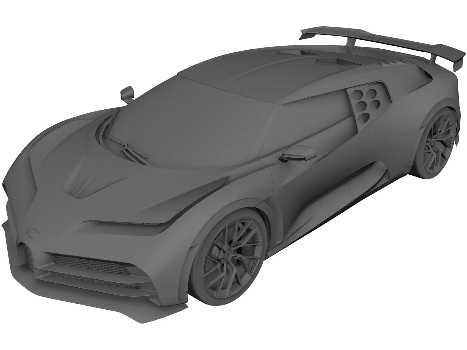 Bugatti Centodieci (2020) 3D Model main preview