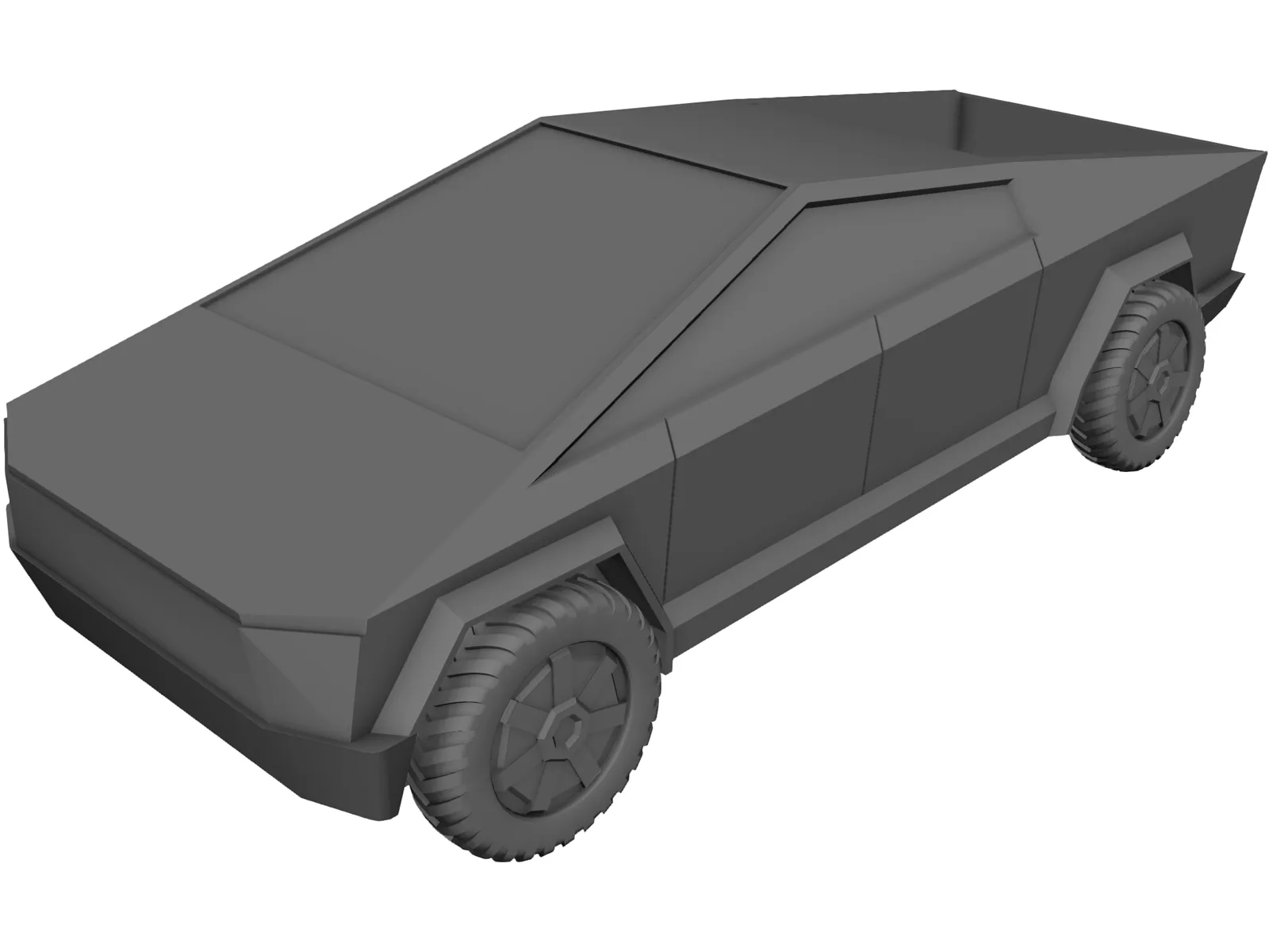 Tesla Cybertruck 3D Model main preview
