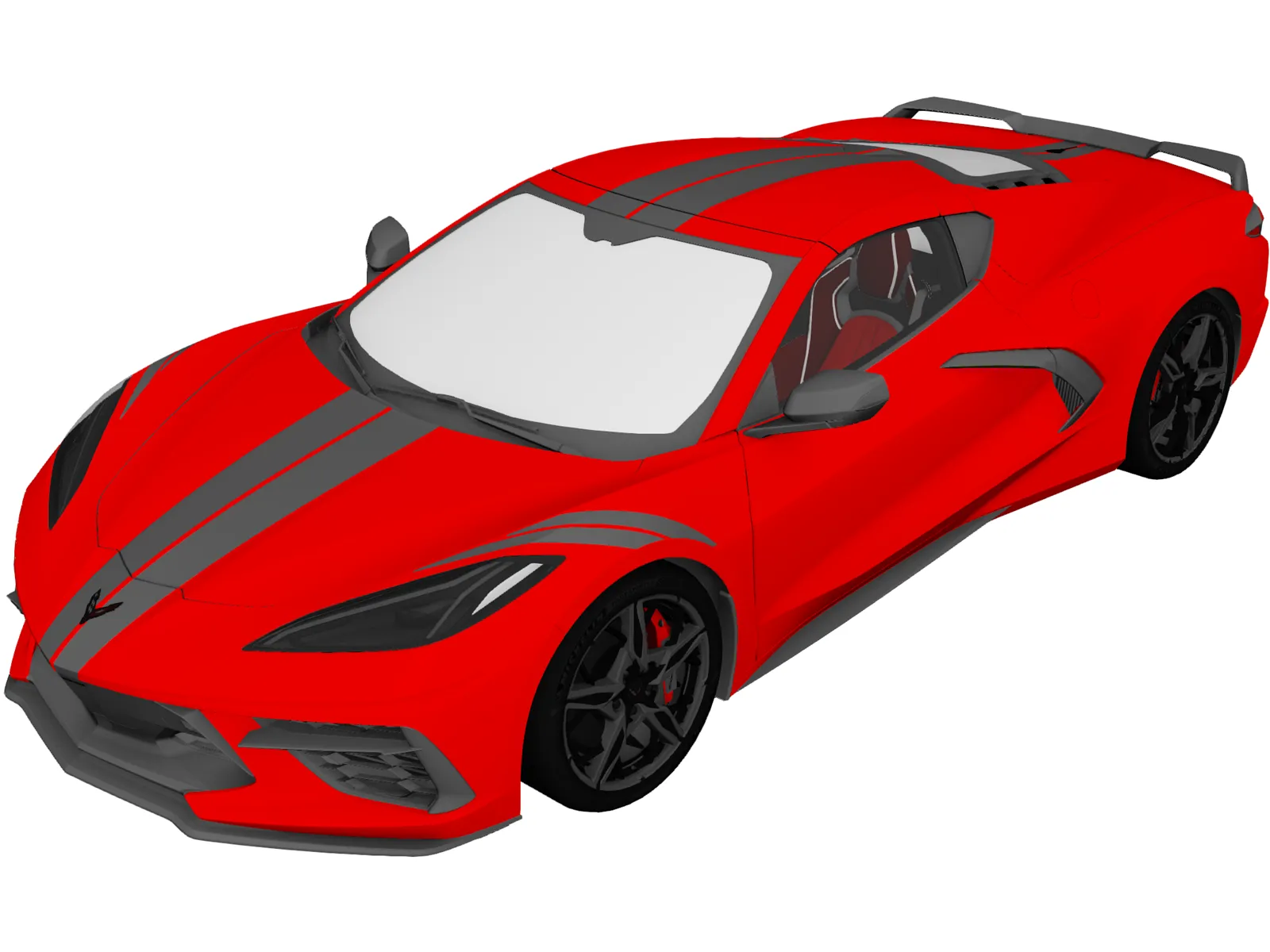 Chevrolet Corvette C8 Stingray Z51 (2020) 3D Model main preview
