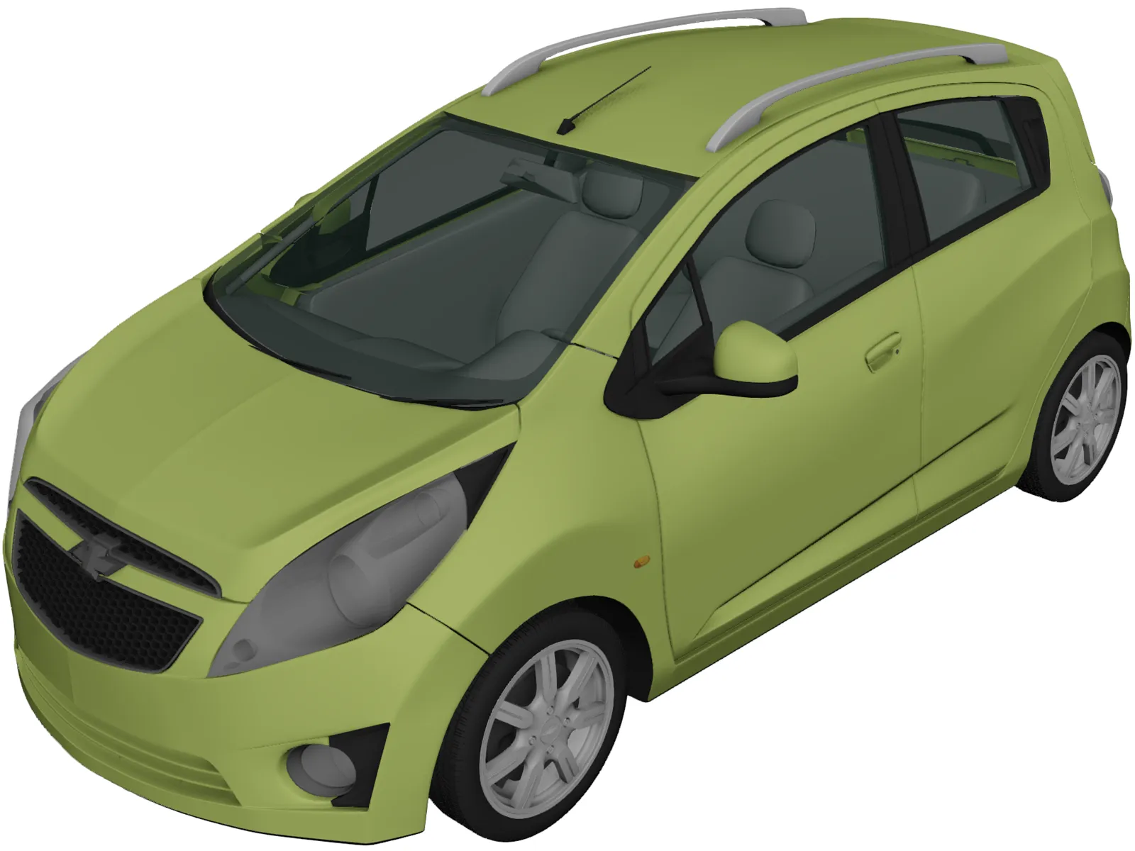 Chevrolet Beat (2010) 3D Model main preview