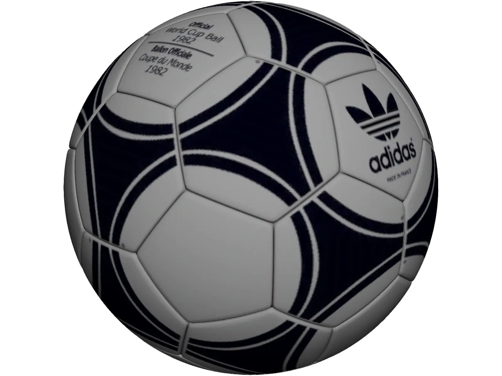 Adidas Football Ball (1982) 3D Model main preview
