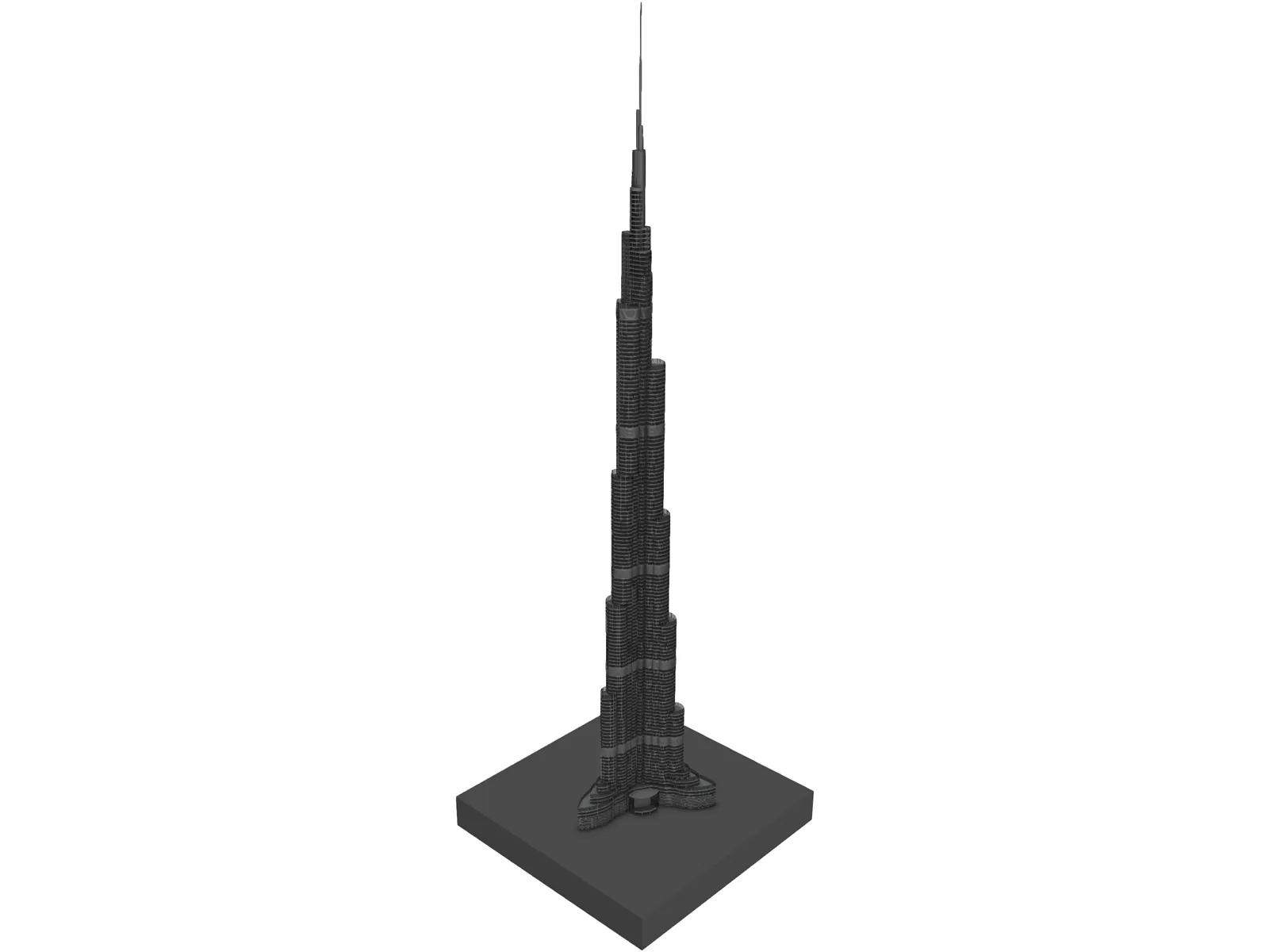 Burj Khalifa 3D Model main preview
