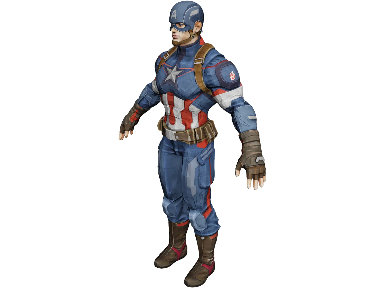 Capitan America Age of Ultron 3D Model main preview