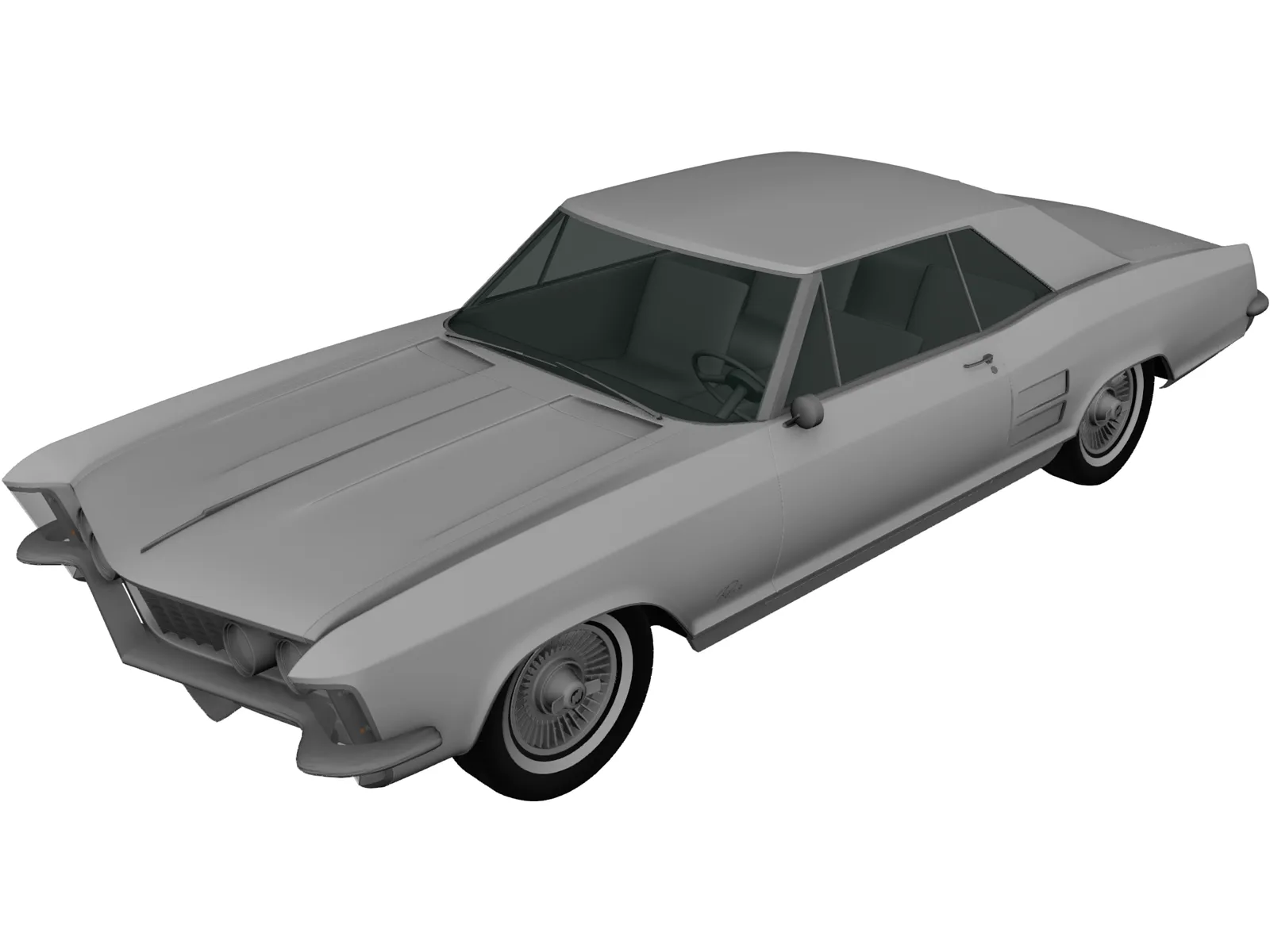Buick Riviera (1963) 3D Model main preview