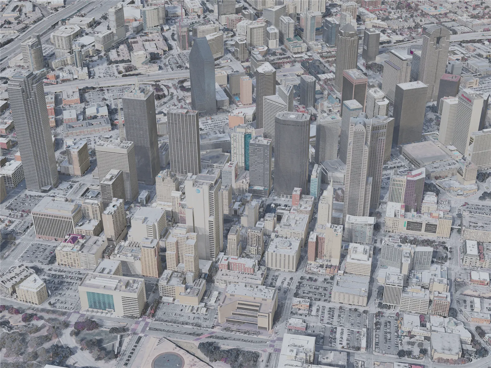 Dallas City, TX, USA (2019) 3D Model main preview