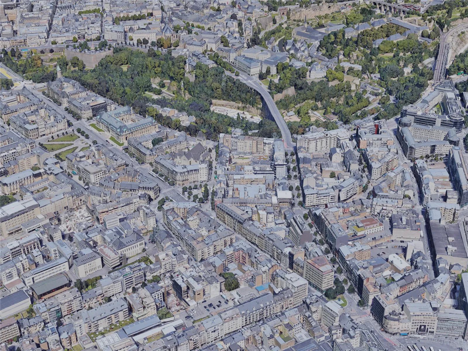Luxembourg City (2019) 3D Model main preview