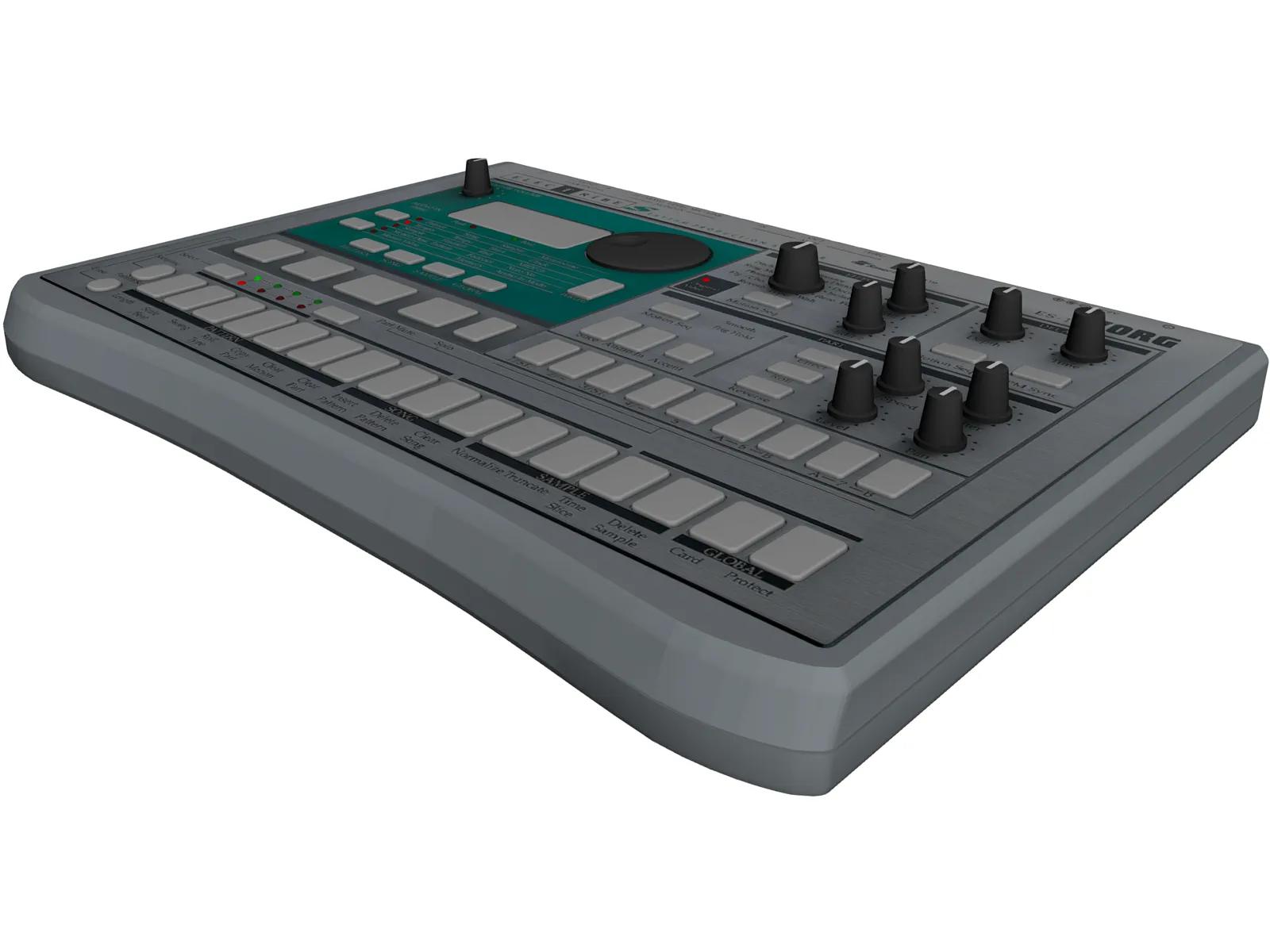Korg Electribe 3D Model main preview