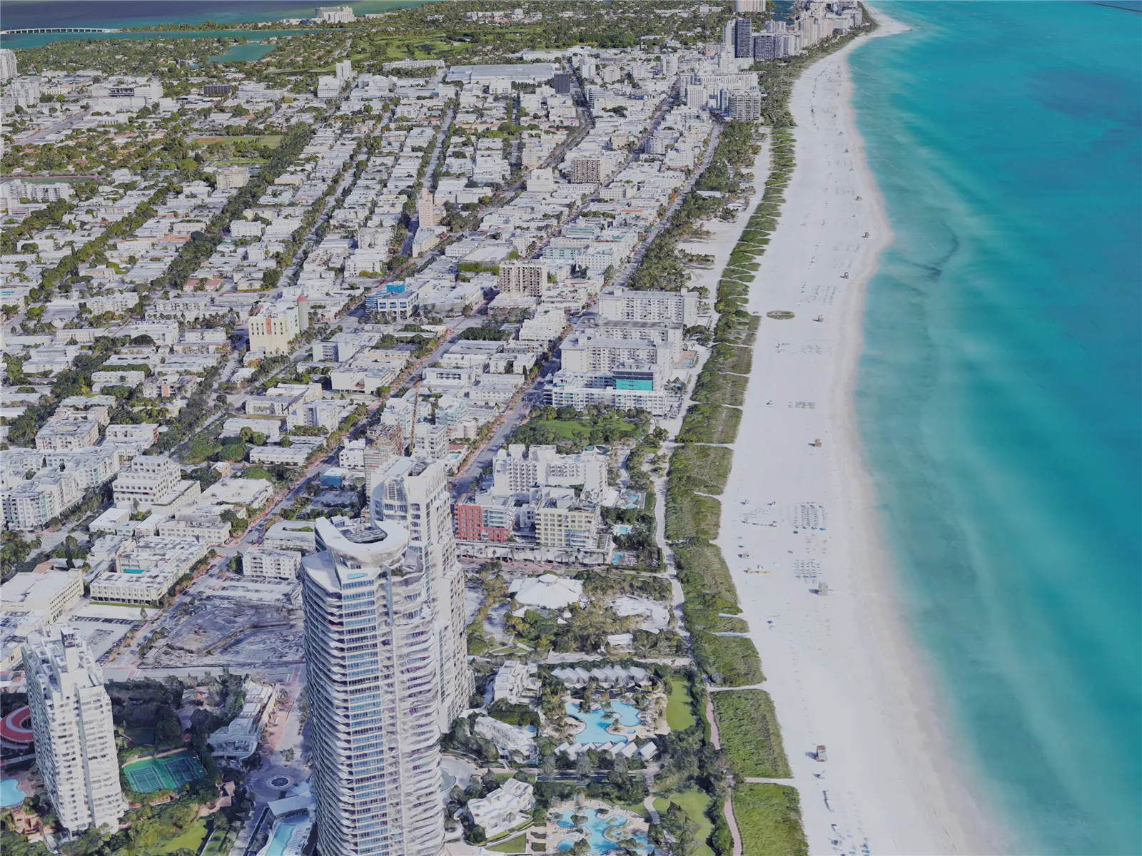 Miami Beach, FL, USA (2019) 3D Model main preview
