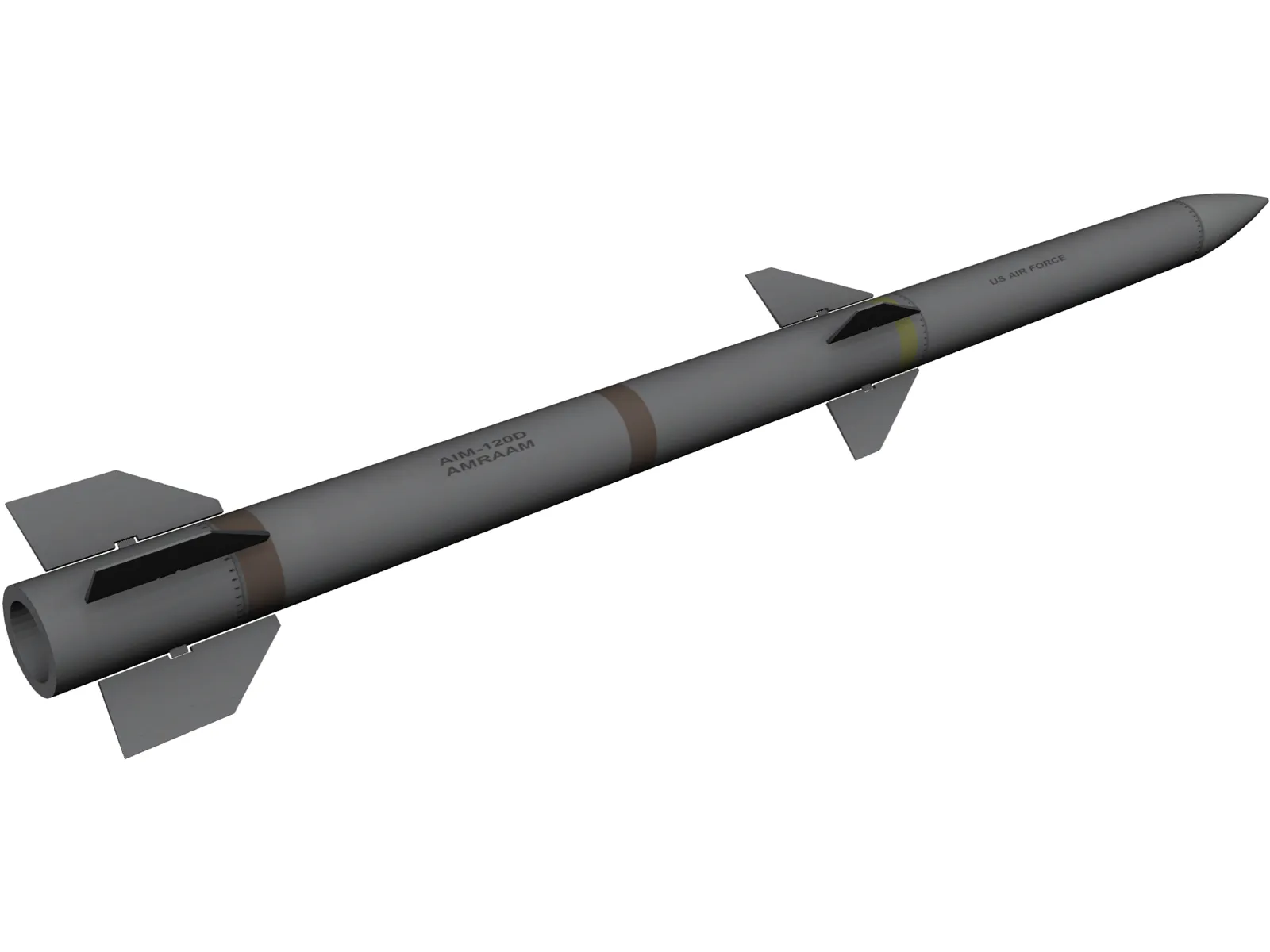 AIM120D Missile 3D Model main preview