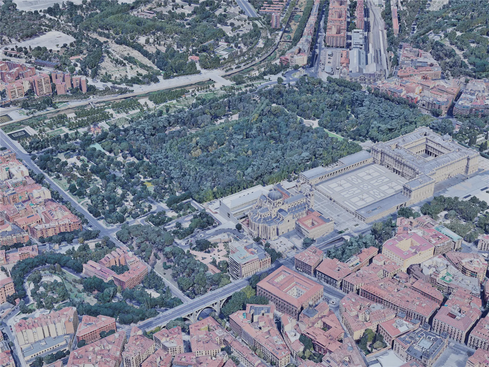 Madrid City, Spain (2019) 3D Model main preview