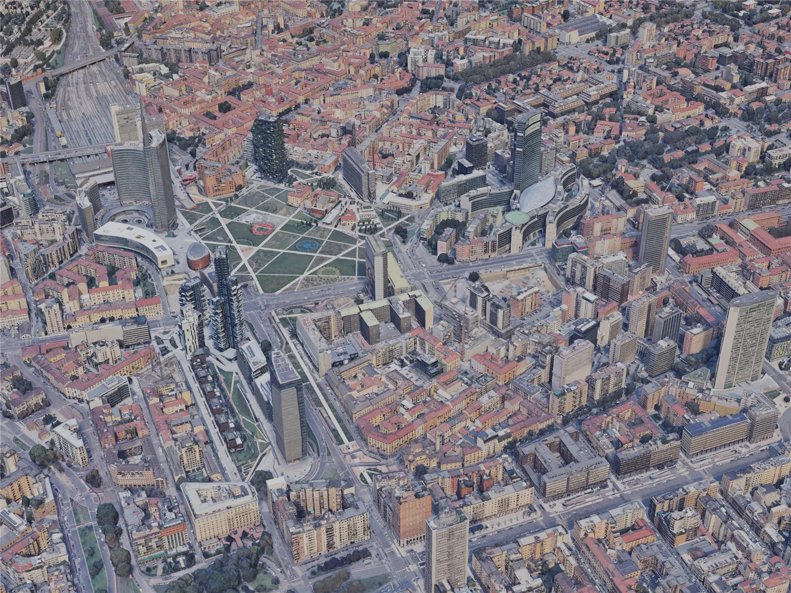 Milan City, Italy (2019) 3D Model main preview