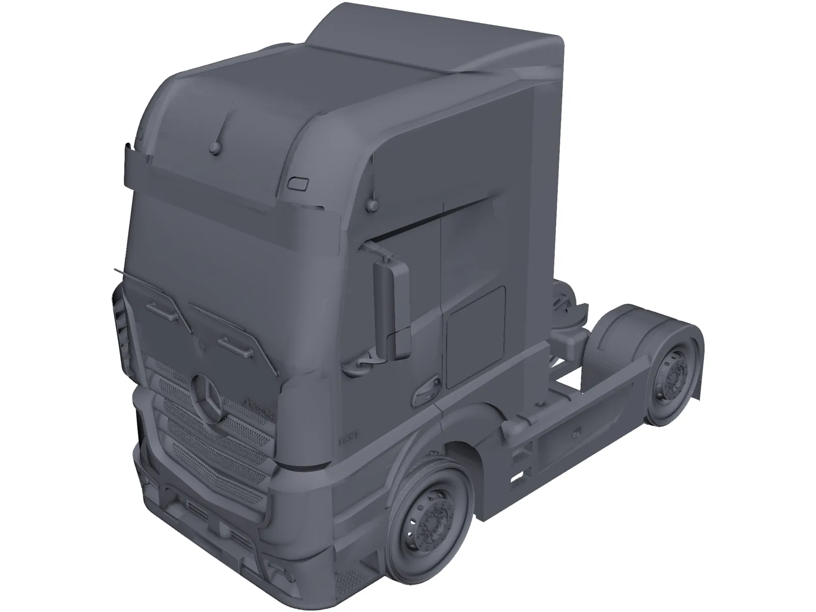 Mercedes-Benz Actros 3D Model main preview