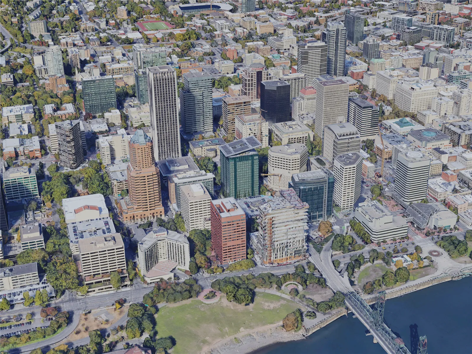 Portland City, OR, USA (2019) 3D Model main preview