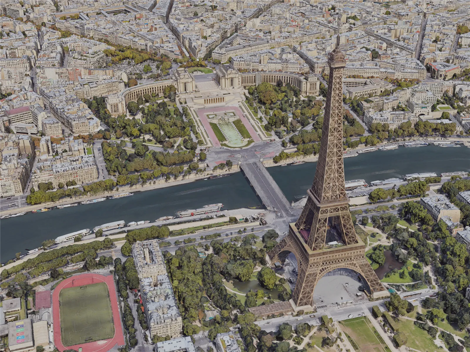 Paris City, France [53M] (2019) 3D Model main preview