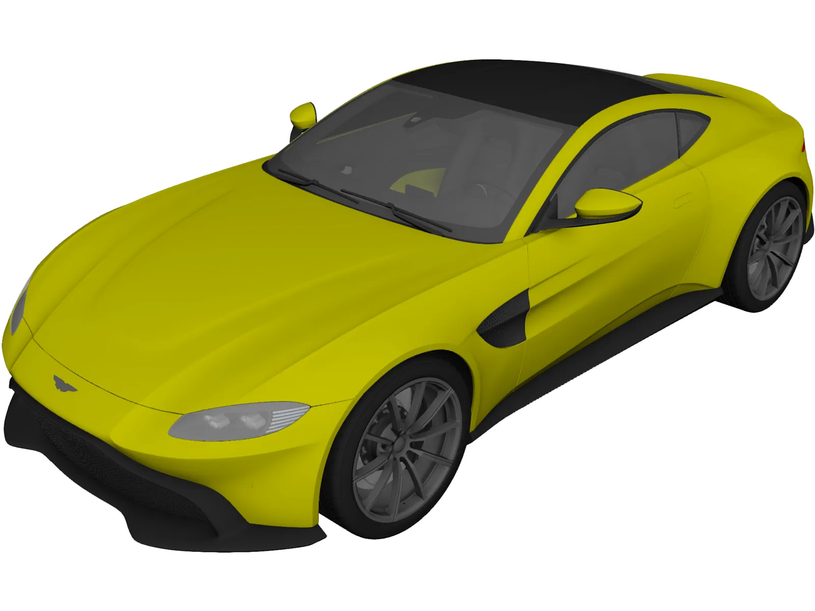 Aston Martin Vantage (2019) 3D Model main preview