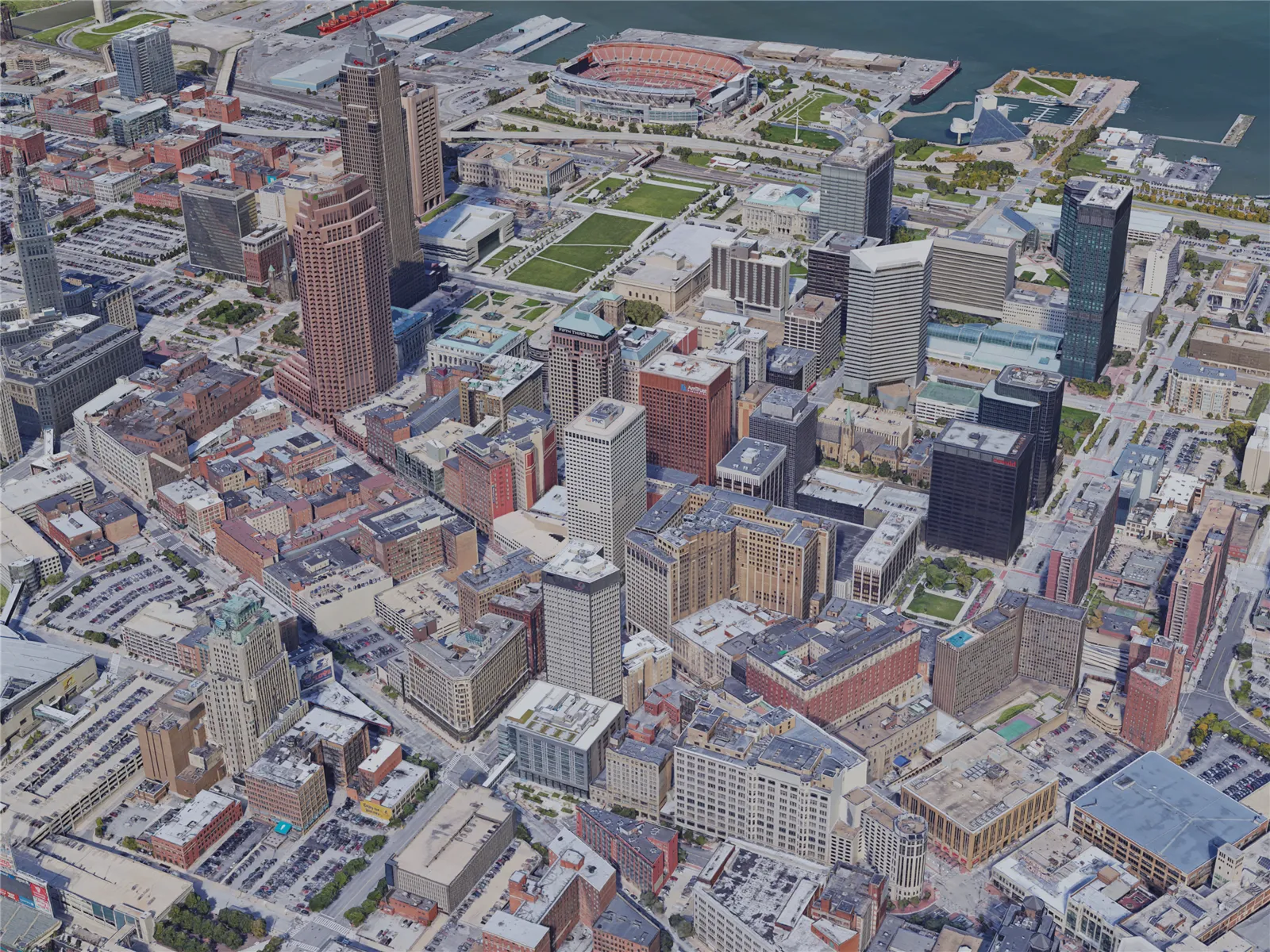 Cleveland City, OH, USA (2019) 3D Model main preview