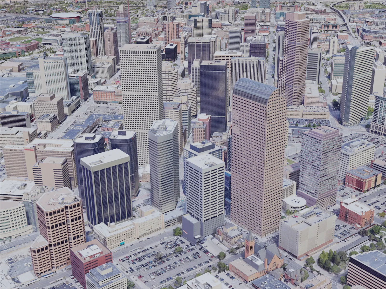 Denver City, CO, USA (2019) 3D Model main preview